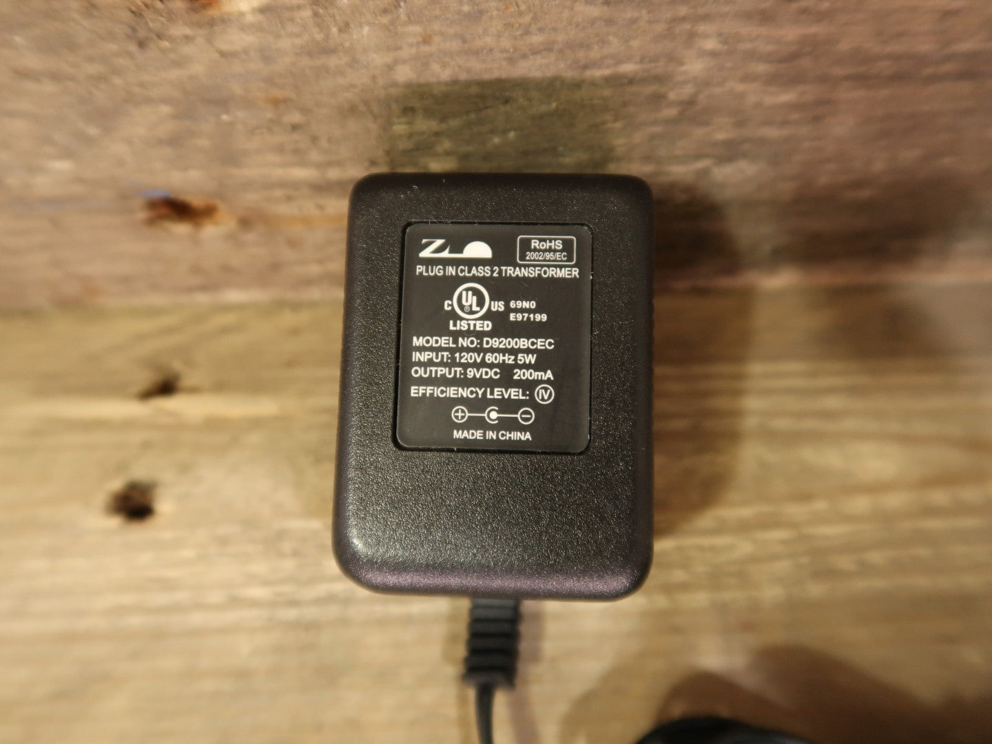 Adapter 120 Volt Naar 9 Volt (USA Plug)