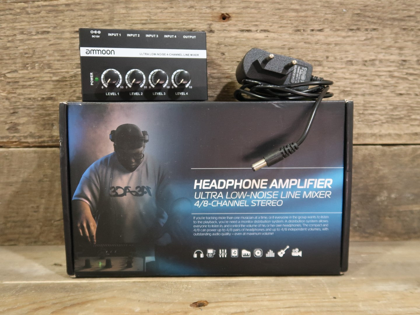 Ammoon Headphone Amplifier (in Box with Adapter)v