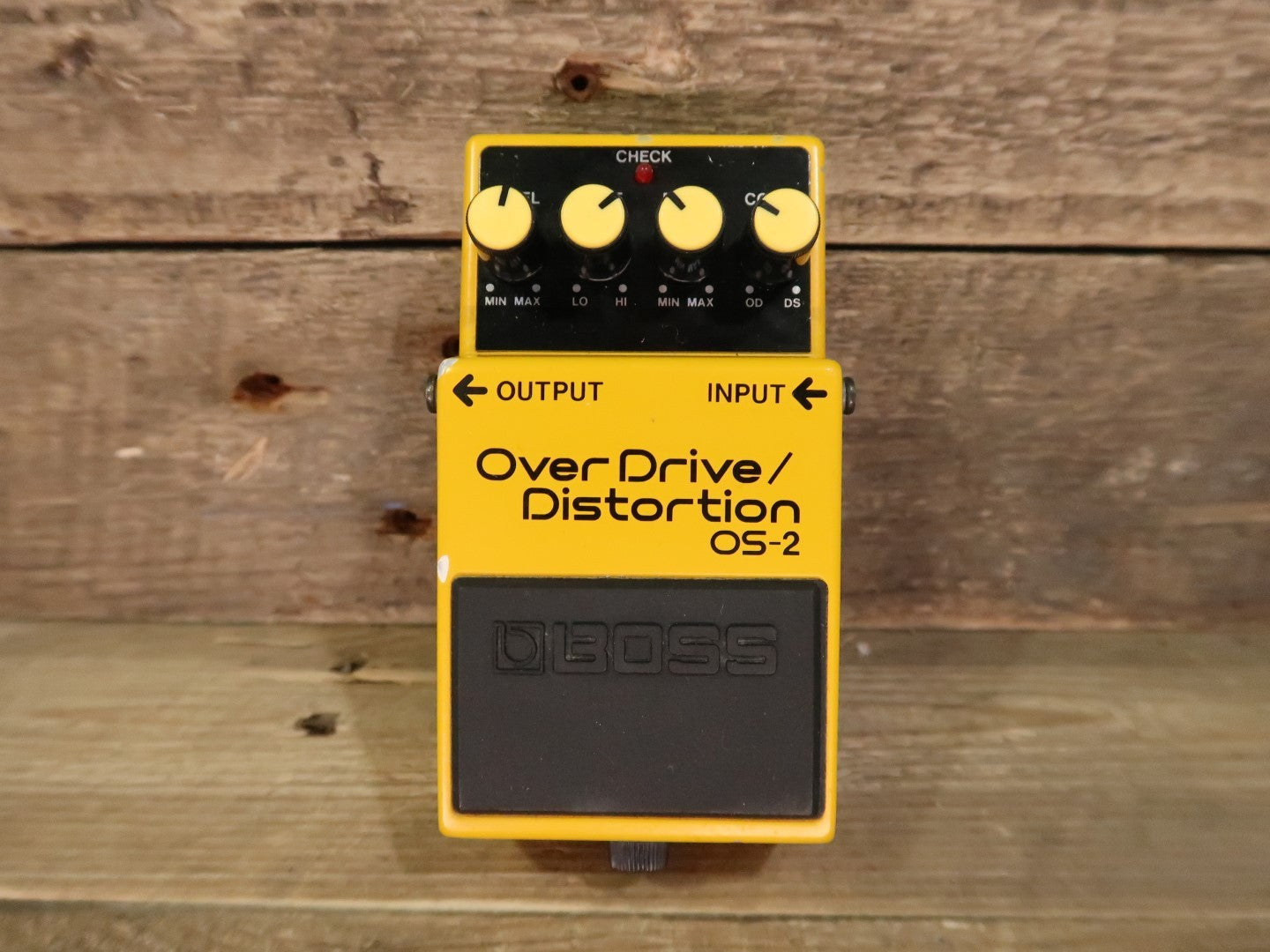 Boss OS-2 Overdrive / Distortion (s/n EC91050, Silver Label Made in Taiwan)